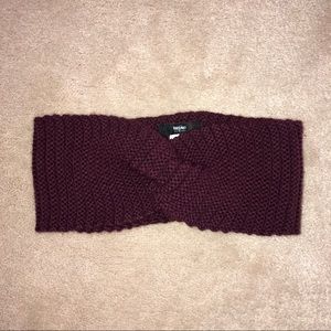 4/$25 Maroon Knit Winter Headband Hat Twist Knot Hat Warm Cute Earmuff
